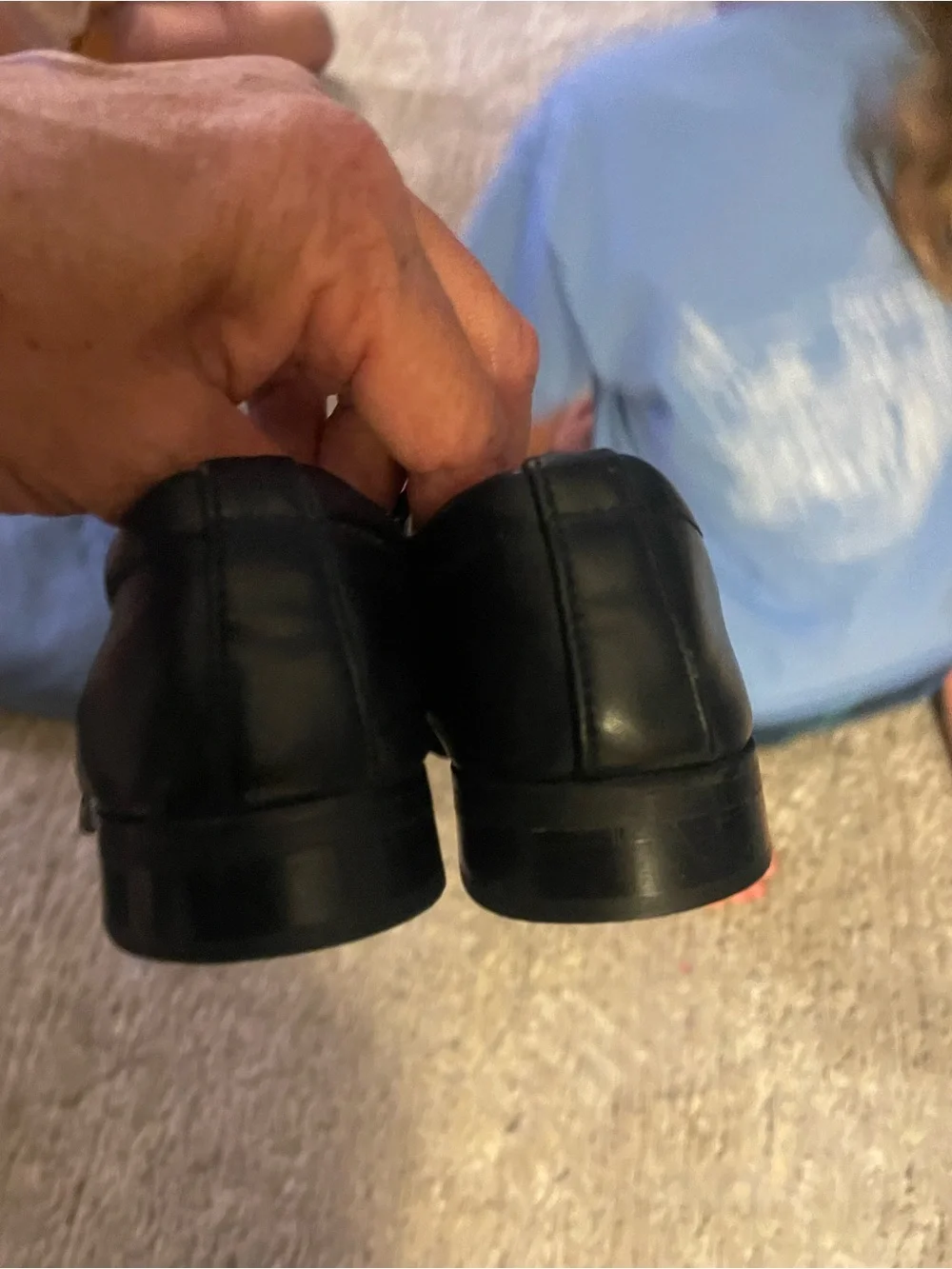 Tip Top Kids Black Lace-Up Dress Shoes